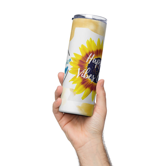 Happy Vibes Only Premium Stainless Steel Tumbler