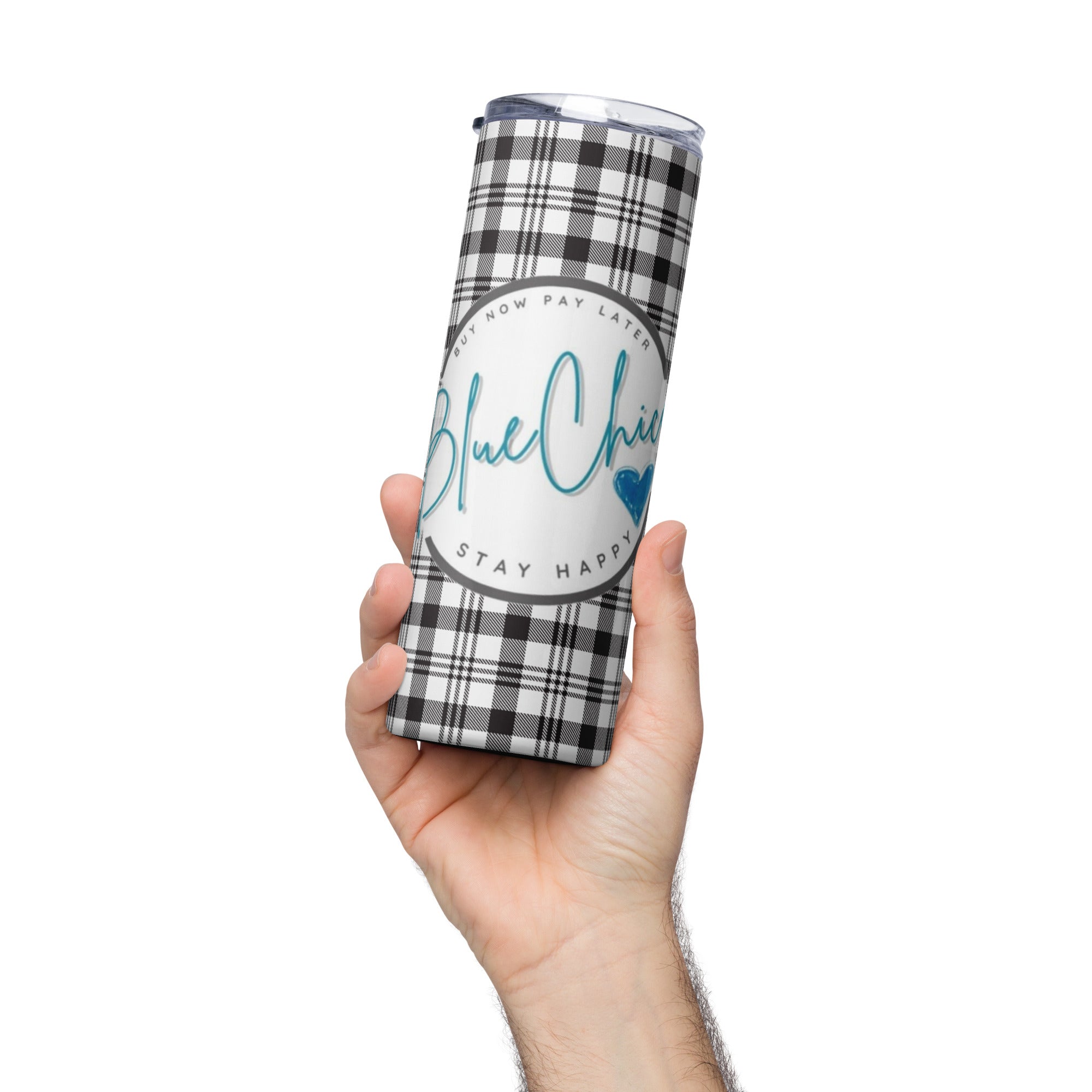 Royal Plaid Premium Stainless Steel Tumbler 