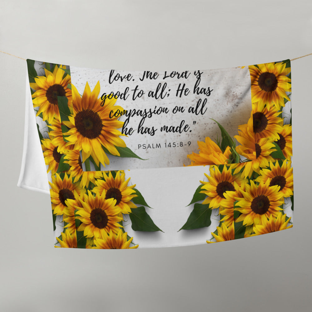 The Lord is Good Throw Blanket