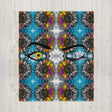Eye of the Sunflower Throw Blanket 