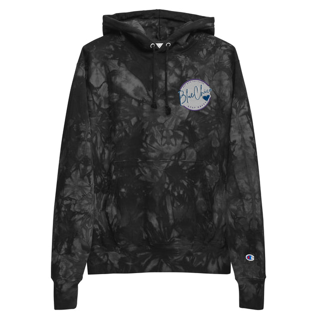 Premium Blue Chico Champion tie-dye hoodie 